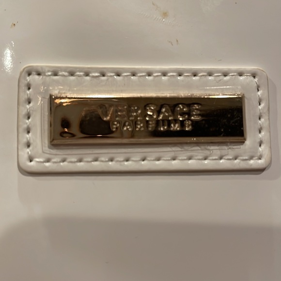 Versace Parfumerie White Handbag gently used - Picture 4 of 4